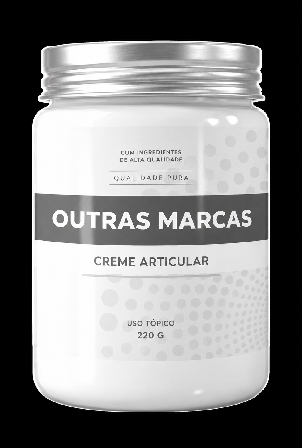 Creme genérico usado na comparação da referência